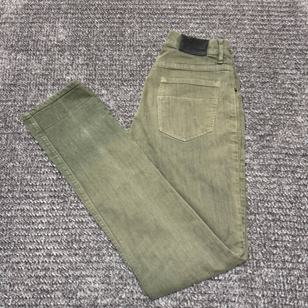 Raleigh Denim Mens Alexander Jeans‎ 29x33 Olive Green Handcrafted Denim Pants